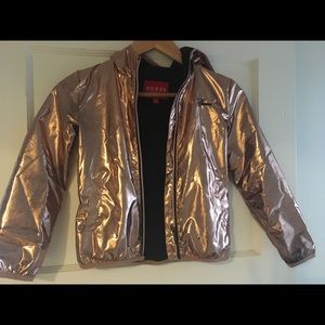 Guess girls metallic gold jacket